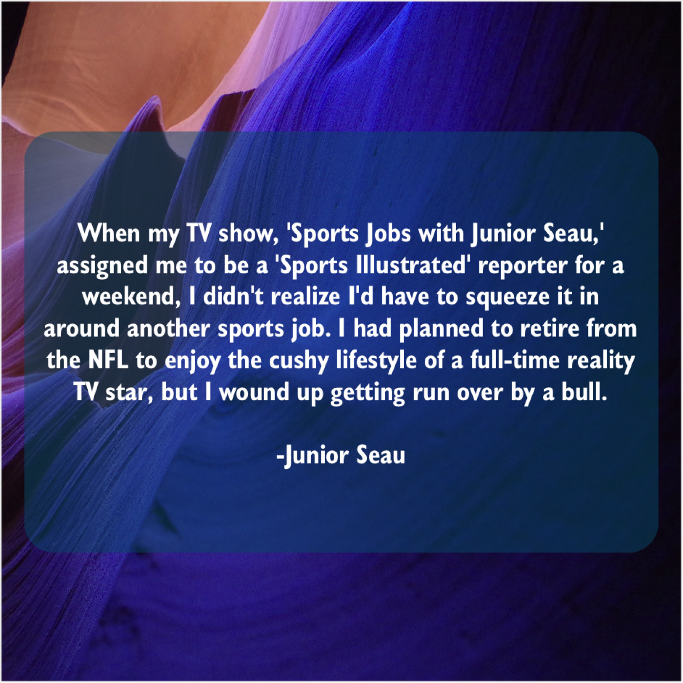 Junior Seau – When my TV show, ‘Sports… – Famous Quotes That Inspire ...